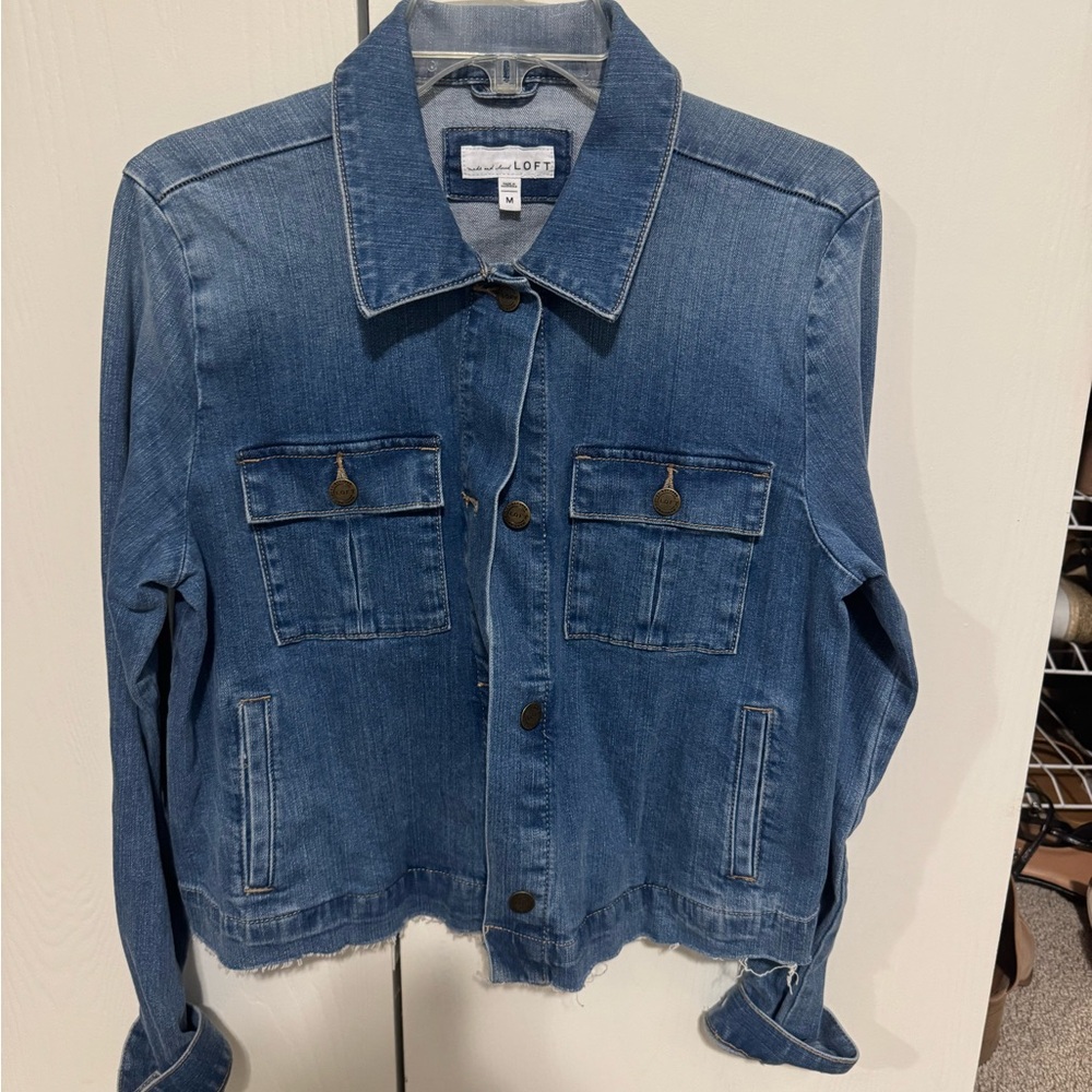 LOFT Classic Indigo Jean Jacket